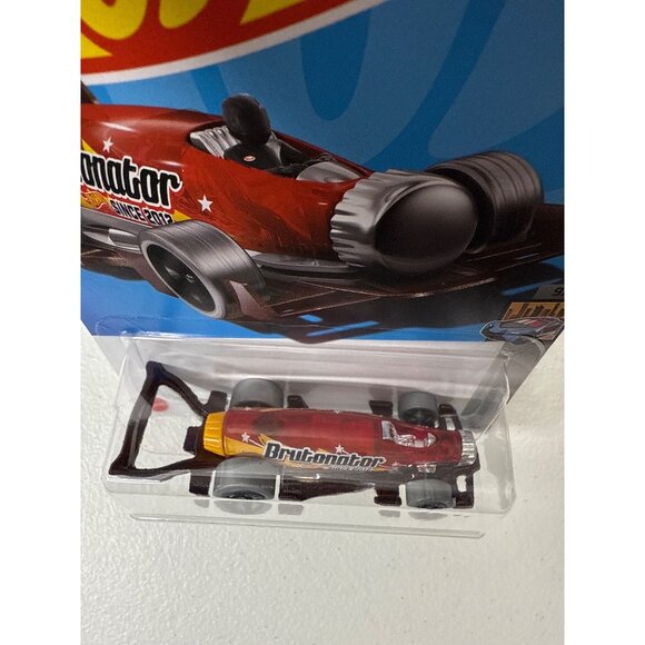 Hot Wheels Brutonnator HW Metro 2024 Red Yellow Jet Car Diecast 1:64 - Picture 5 of 7